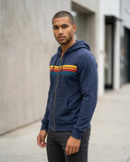 Zumieze - Vasen | Zip-Up Striped Hoodie Men