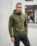 Zumieze - Miven | Quarter-Zip Contoured Hoodie Men