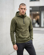 Zumieze - Miven | Quarter-Zip Contoured Hoodie Men