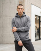 Zumieze - Miven | Quarter-Zip Contoured Hoodie Men