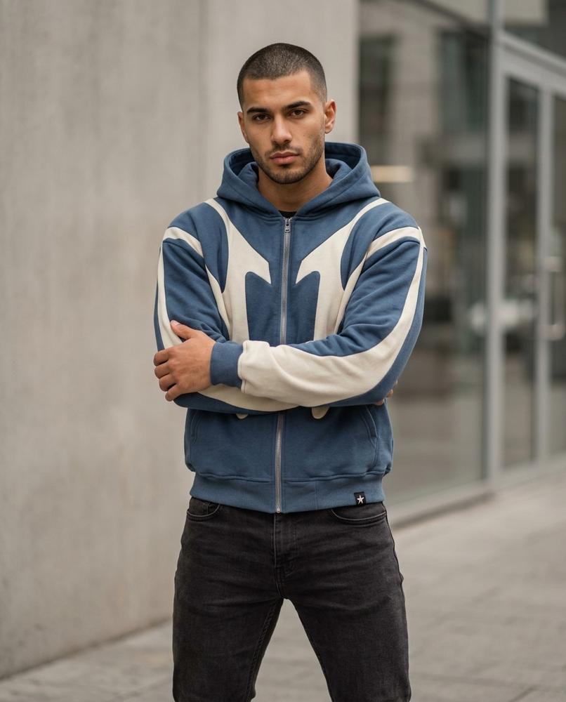 Zumieze - Mator | Zip-Up Paneled Hoodie Unisex