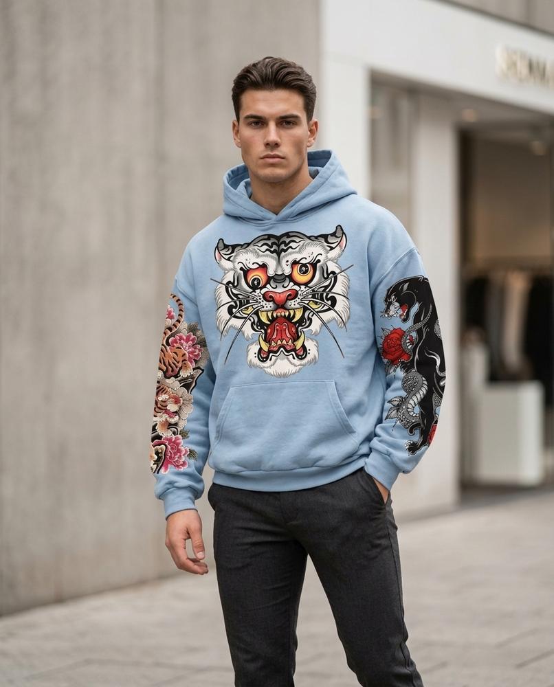 Zumieze - Lehal | Printed Washed Hoodie Unisex