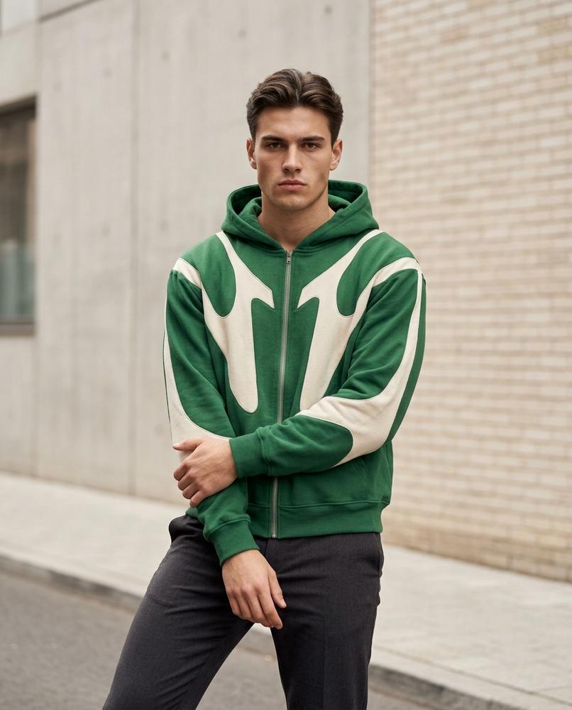 Zumieze - Mator | Zip-Up Paneled Hoodie Unisex