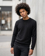 Zumieze - Rital | Cable-Knit Crew-Neck Sweater Men