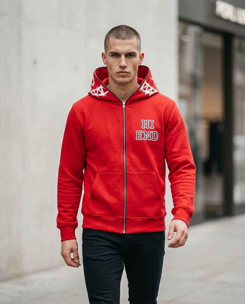 Zumieze - Zekar | Zip-Up Printed Hoodie Unisex
