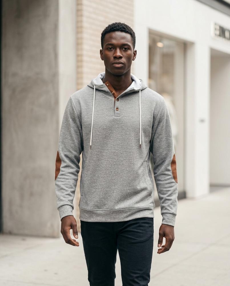 Zumieze - Maven | Buttoned Patched Hoodie Men