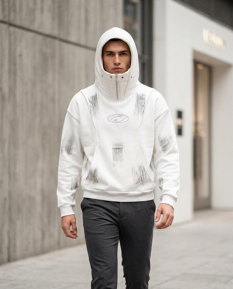 Zumieze - Elver | High-Neck Printed Hoodie Unisex