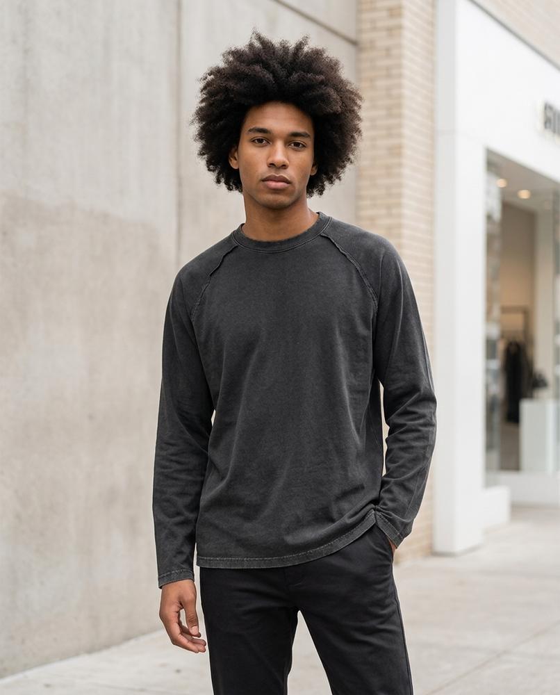 Zumieze - Calom | Washed-Out Raglan Sleeve T-Shirt Unisex