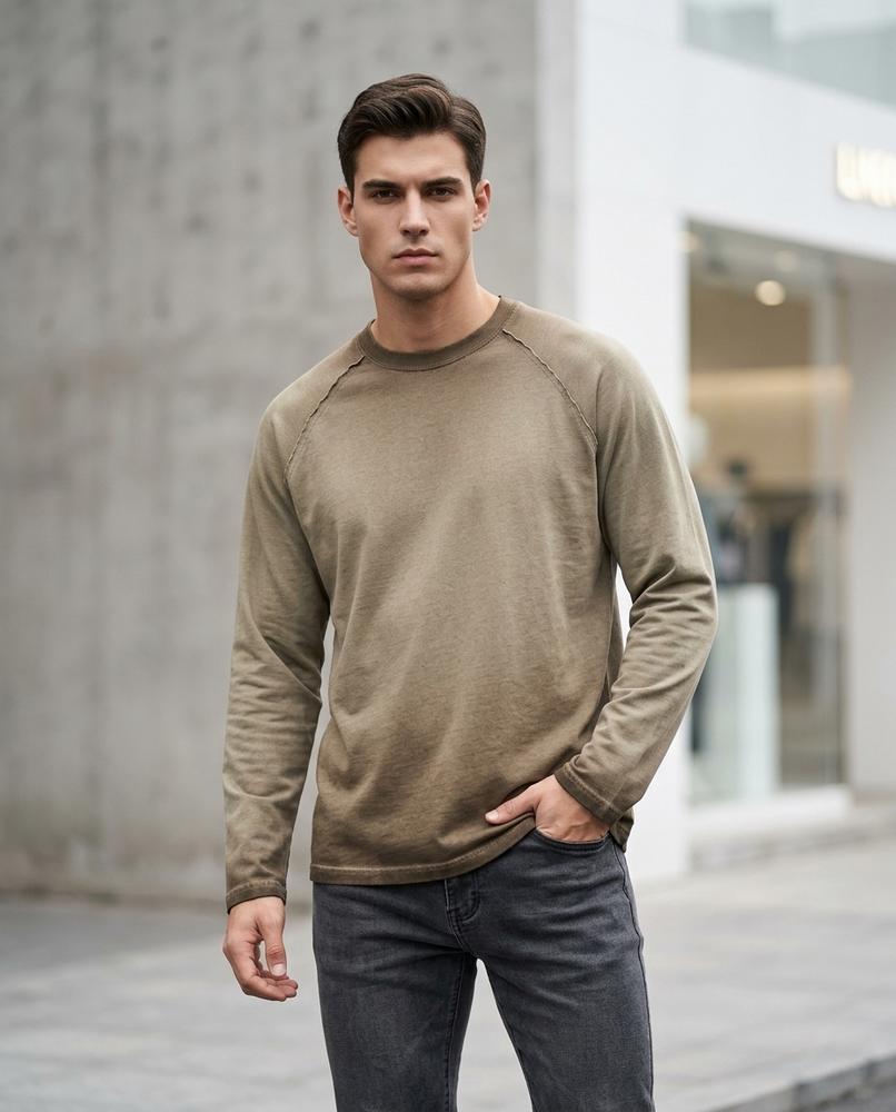 Zumieze - Calom | Washed-Out Raglan Sleeve T-Shirt Unisex