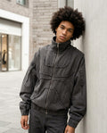 Zumieze - Vemor | Frayed-Seam Zip-Up Jacket Unisex