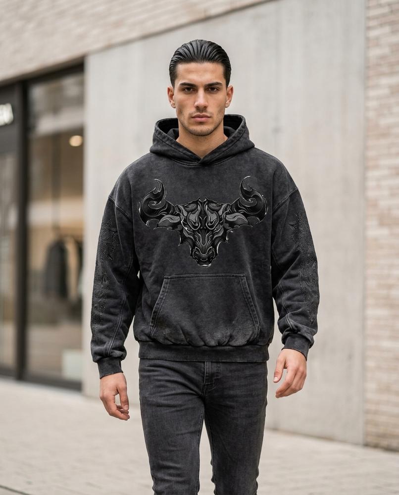 Zumieze - Kevan | Washed Graphic Hoodie Men