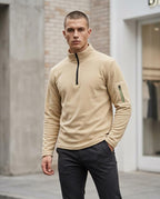 Zumieze - Arlan | Quarter-Zip High-Collar Sweater Men