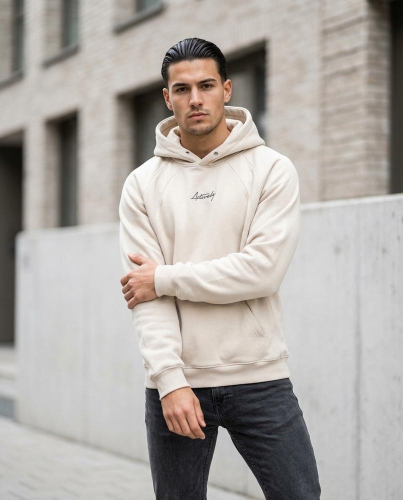 Zumieze - Tiken | Embroidered Raglan Sleeve Hoodie Men