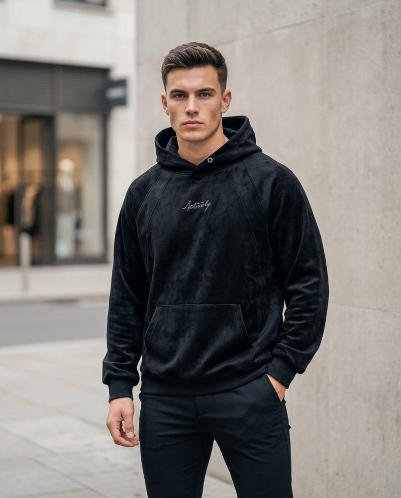 Zumieze - Tiken | Embroidered Raglan Sleeve Hoodie Men