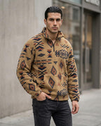Zumieze - Vetal | Quarter-Zip Patterned Sweater Men