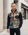 Zumieze - Mamin | Patchwork Button-Placket Sweater Men