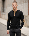 Zumieze - Lovan | Ribbed Contrast-Patch Sweater Men