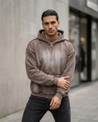 Zumieze - Tasel | Zip-Up Washed Hoodie Men