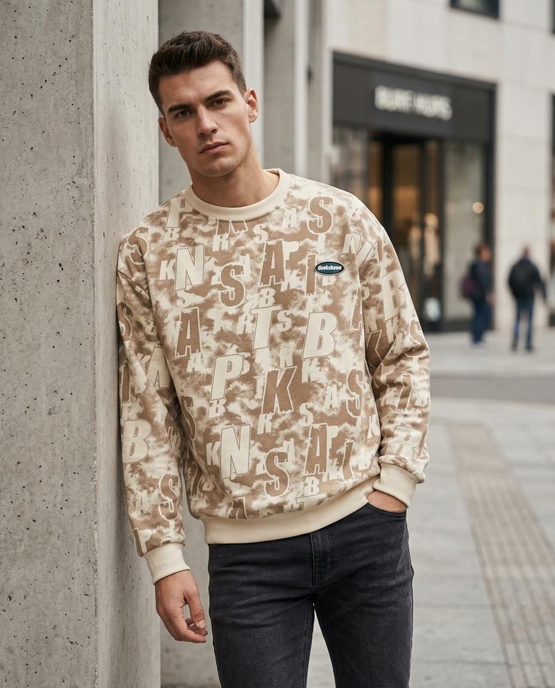Zumieze - Lomir | Printed Crewneck Sweatshirt Men