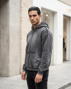 Zumieze - Tasel | Zip-Up Washed Hoodie Men