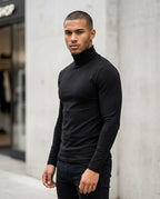 Zumieze - Kasin | Slim-Fit Solid-Color Turtleneck Sweater Men