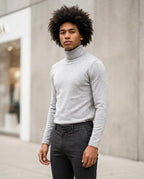 Zumieze - Kasin | Slim-Fit Solid-Color Turtleneck Sweater Men
