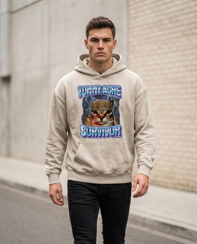 Zumieze - Alsel | Washed Relaxed-Fit Hoodie Men