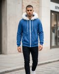 Zumieze - Zalin | Zip-Up Fur-Trimmed Hoodie Unisex