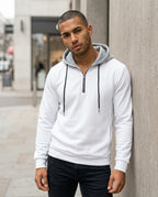 Zumieze - Lerev | Two-Tone Quarter-Zip Hoodie Men