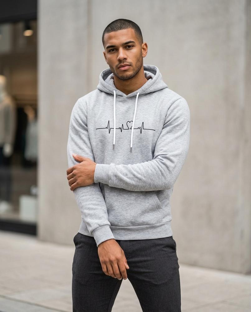 Zumieze - Mivel | Printed Long-Sleeved Hoodie Men