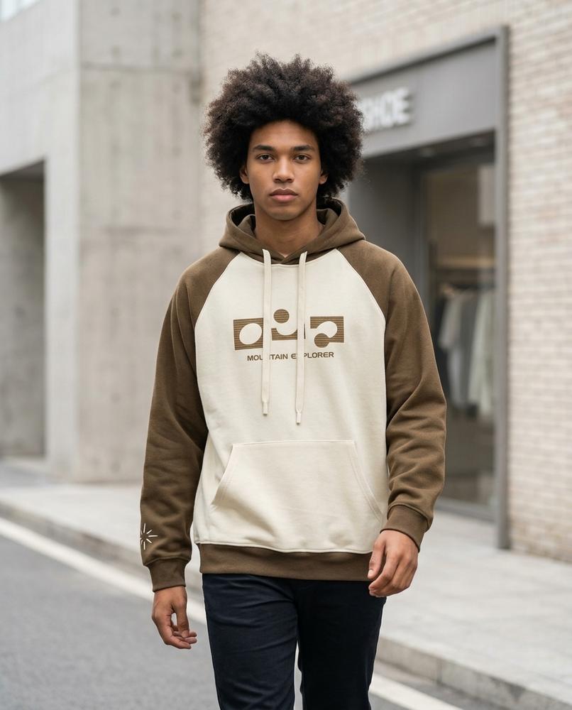 Zumieze - Valan | Two-Tone Printed Hoodie Men