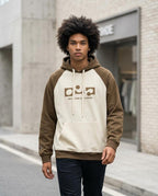 Zumieze - Valan | Two-Tone Printed Hoodie Men