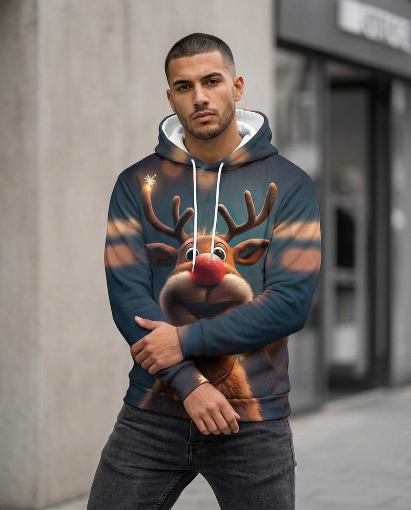 Zumieze - Tiser | Printed Long-Sleeved Hoodie Men