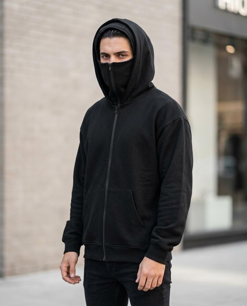 Zumieze - Kalin | Zip-Up High-Neck Hoodie Men