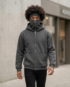 Zumieze - Kalin | Zip-Up High-Neck Hoodie Men
