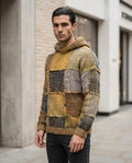 Zumieze - Levan | Patchwork Knitted Hoodie Men