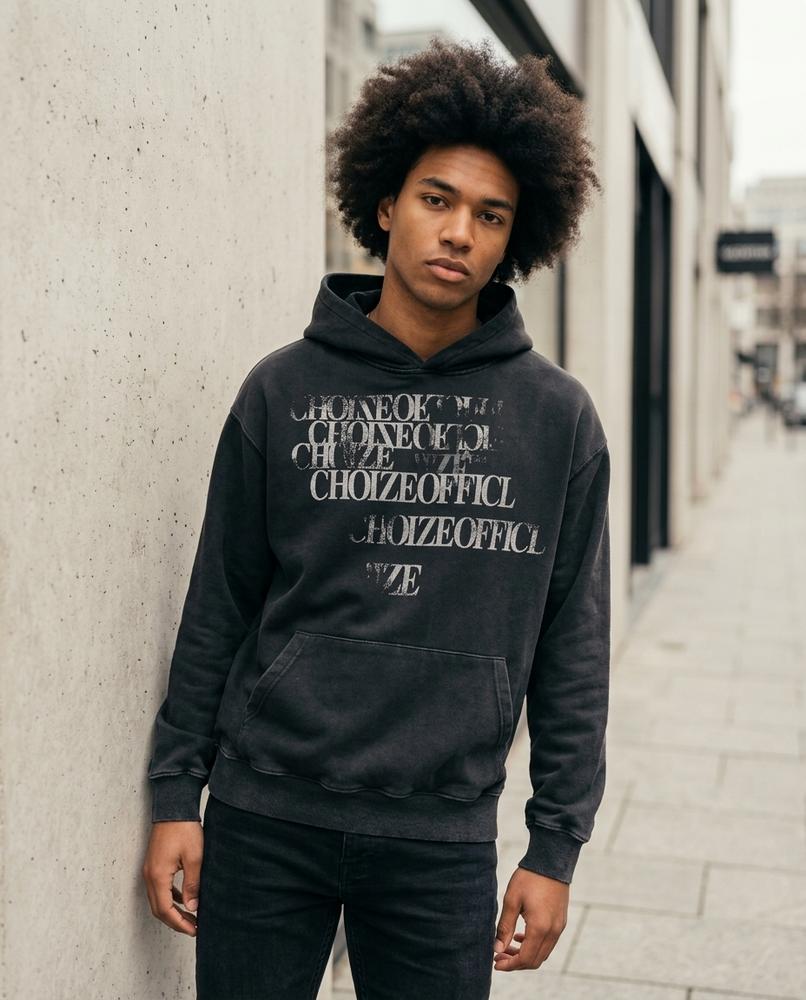 Zumieze - Level | Printed Washed Hoodie Unisex