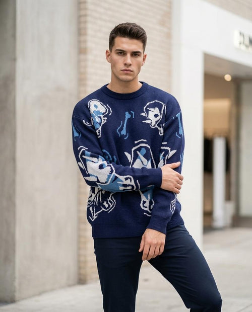 Zumieze - Cazan | Patterned Knitted Sweater Men