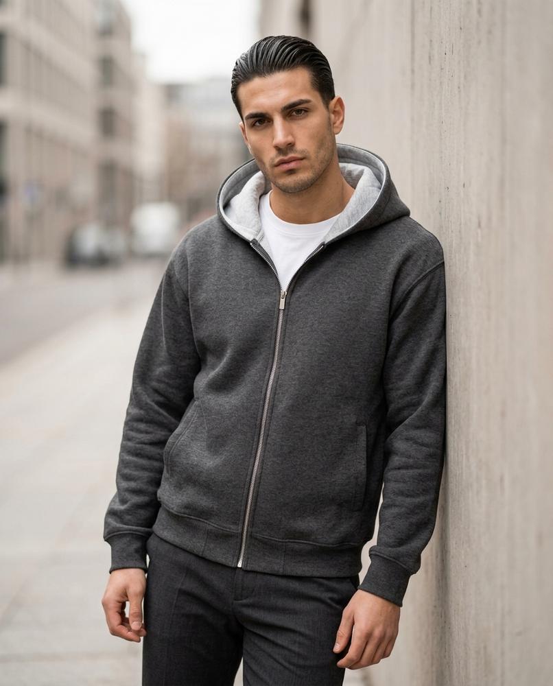 Zumieze - Elnal | Zip-Up Lined Hoodie Men