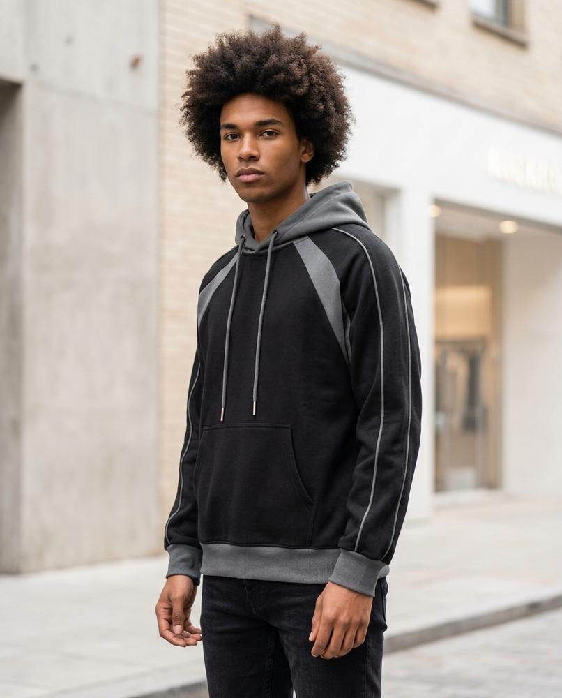 Zumieze - Kemel | Two-Tone Piped Hoodie Men