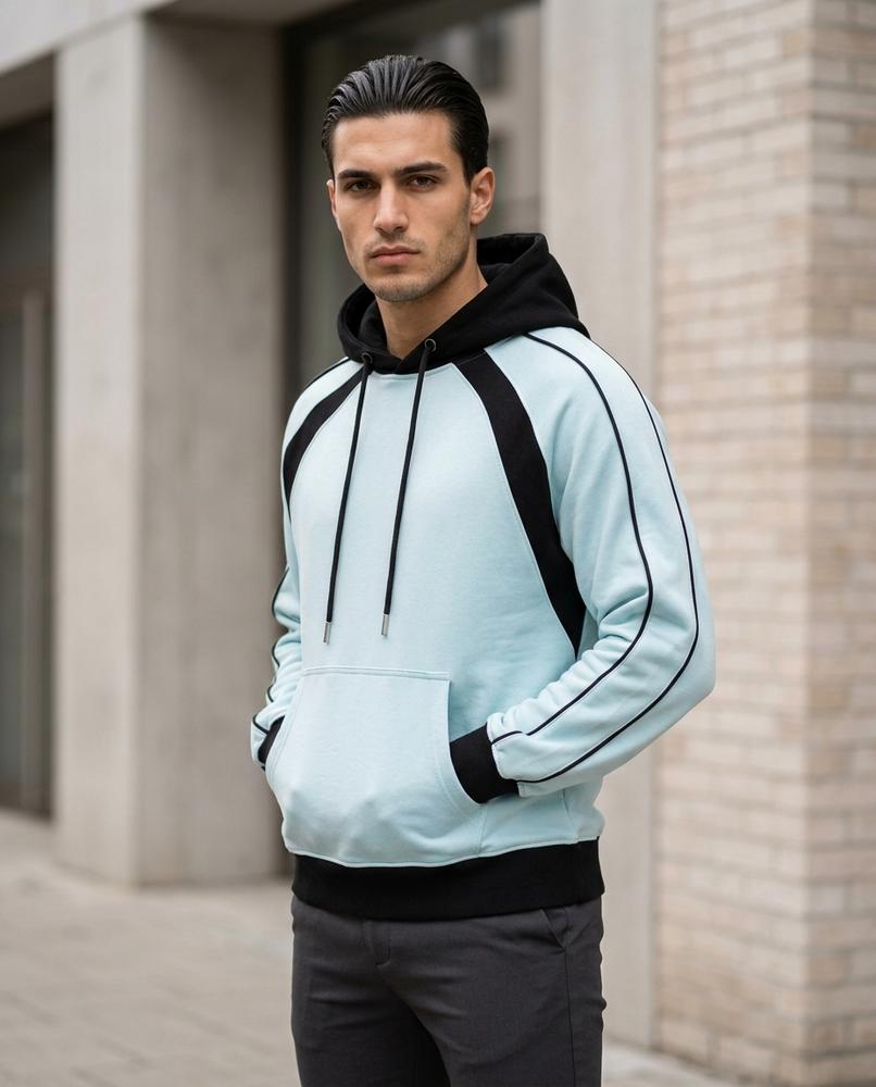 Zumieze - Kemel | Two-Tone Piped Hoodie Men