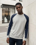 Zumieze - Tahal | Color-Block Embroidered Sweatshirt Men