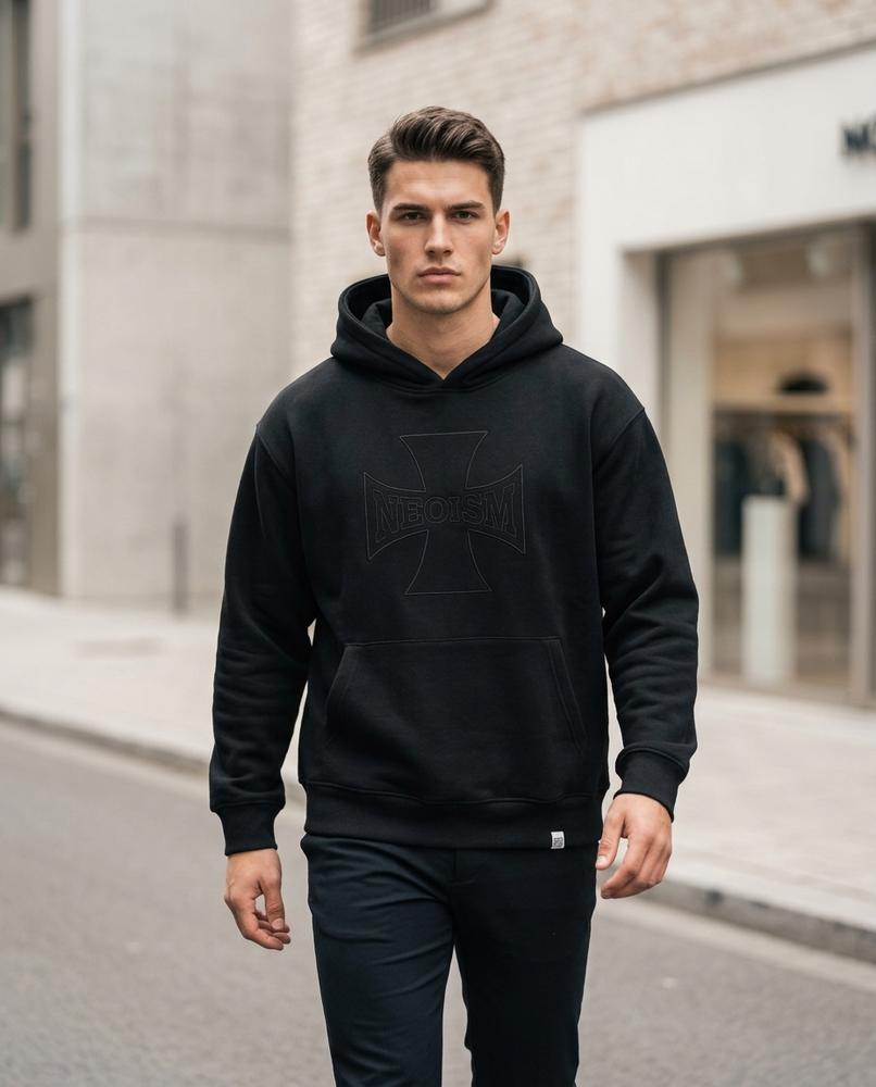 Zumieze - Rirel | Embossed Relaxed Fit Hoodie Men