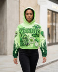 Zumieze - Lyhal | Cropped Appliquéd Hoodie Women