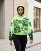 Zumieze - Lyhal | Cropped Appliquéd Hoodie Women