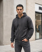 Zumieze - Lelom | Zip-Up Fleece-Lined Hoodie Men