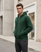 Zumieze - Lelom | Zip-Up Fleece-Lined Hoodie Men