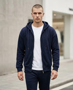 Zumieze - Lelom | Zip-Up Fleece-Lined Hoodie Men