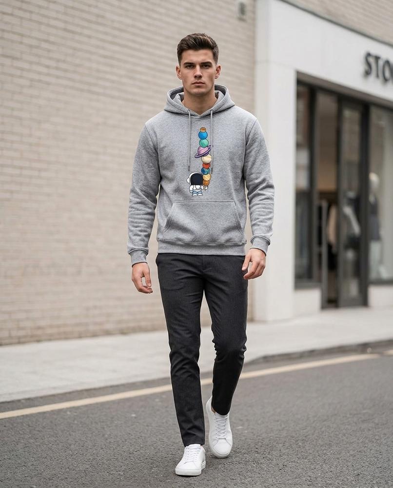 Zumieze - Casen | Printed Pullover Hoodie Men