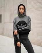 Zumieze - Lyven | Two-Tone Cut-Out Hoodie Women